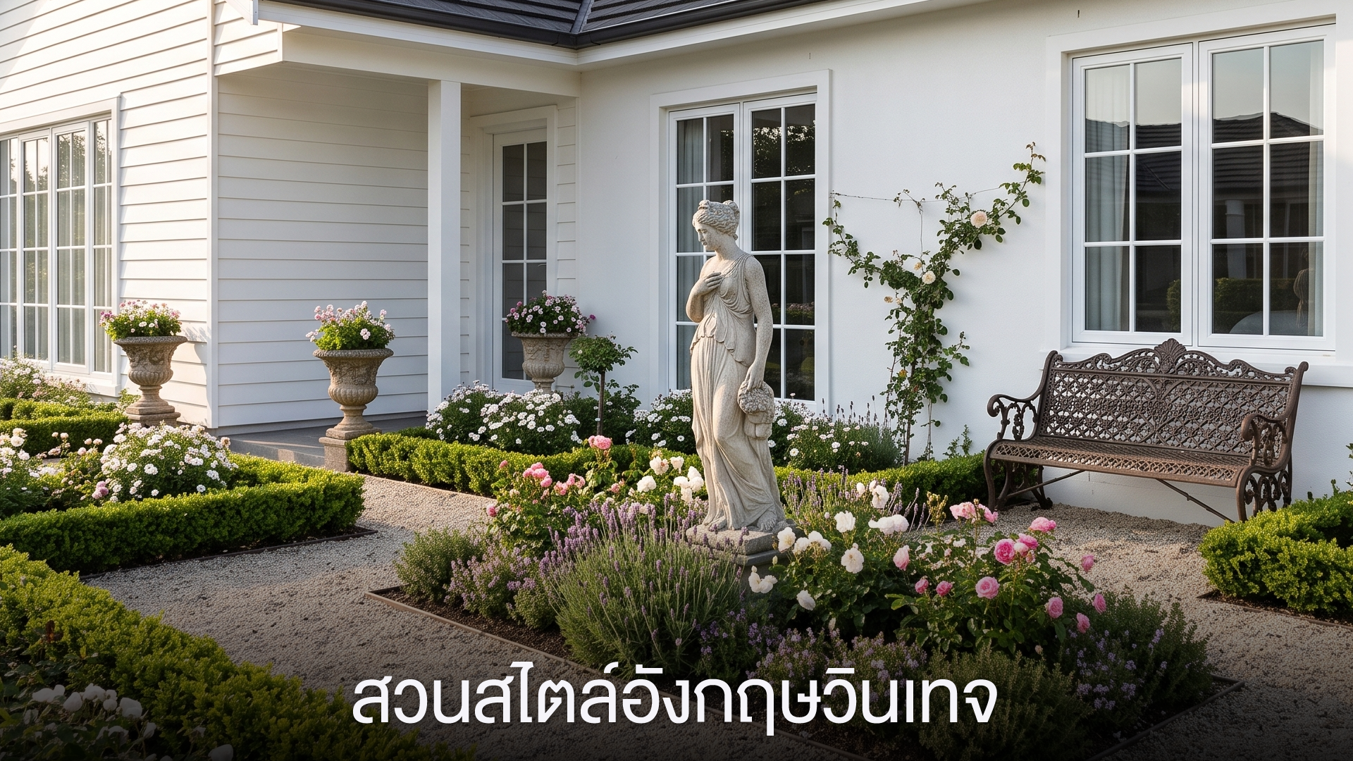 สวนสไตล์อังกฤษวินเทจ