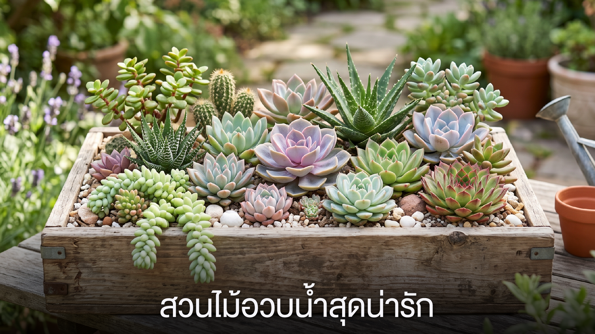 สวนไม้อวบน้ำสุดน่ารัก