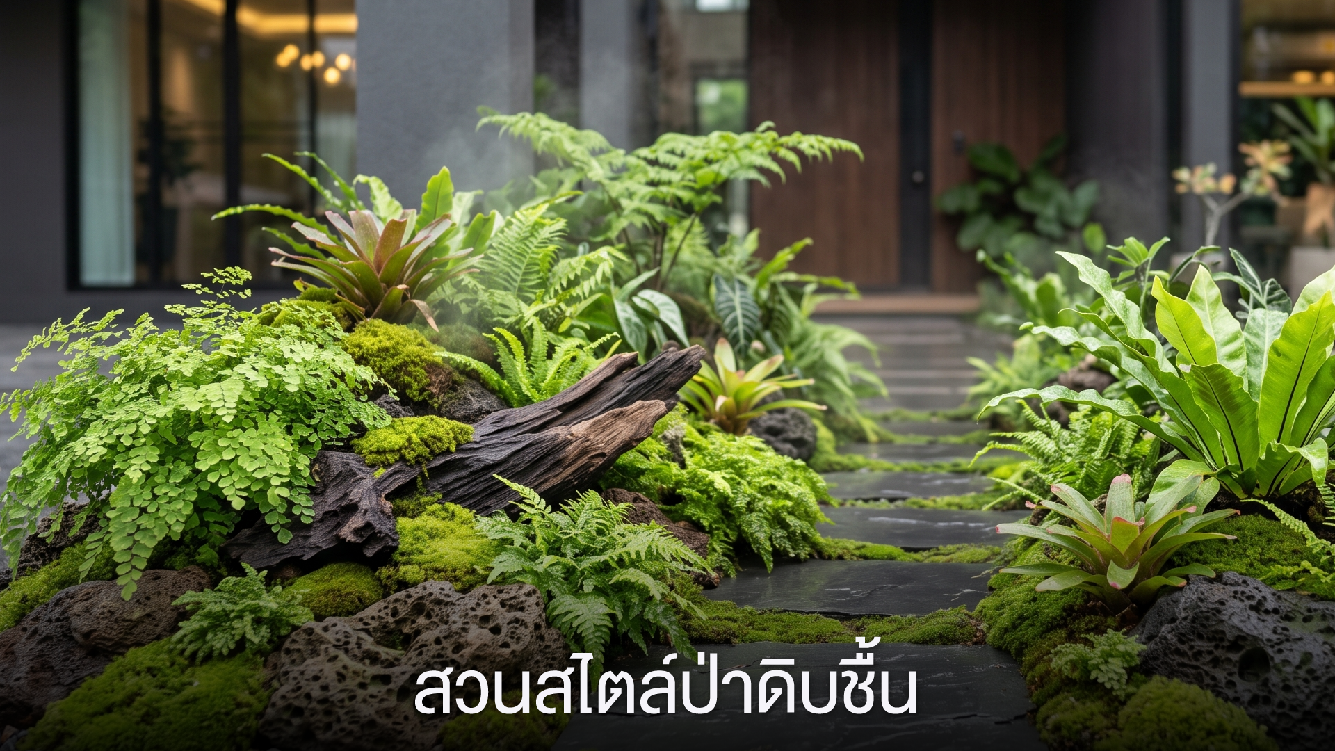 สวนสไตล์ป่าดิบชื้น